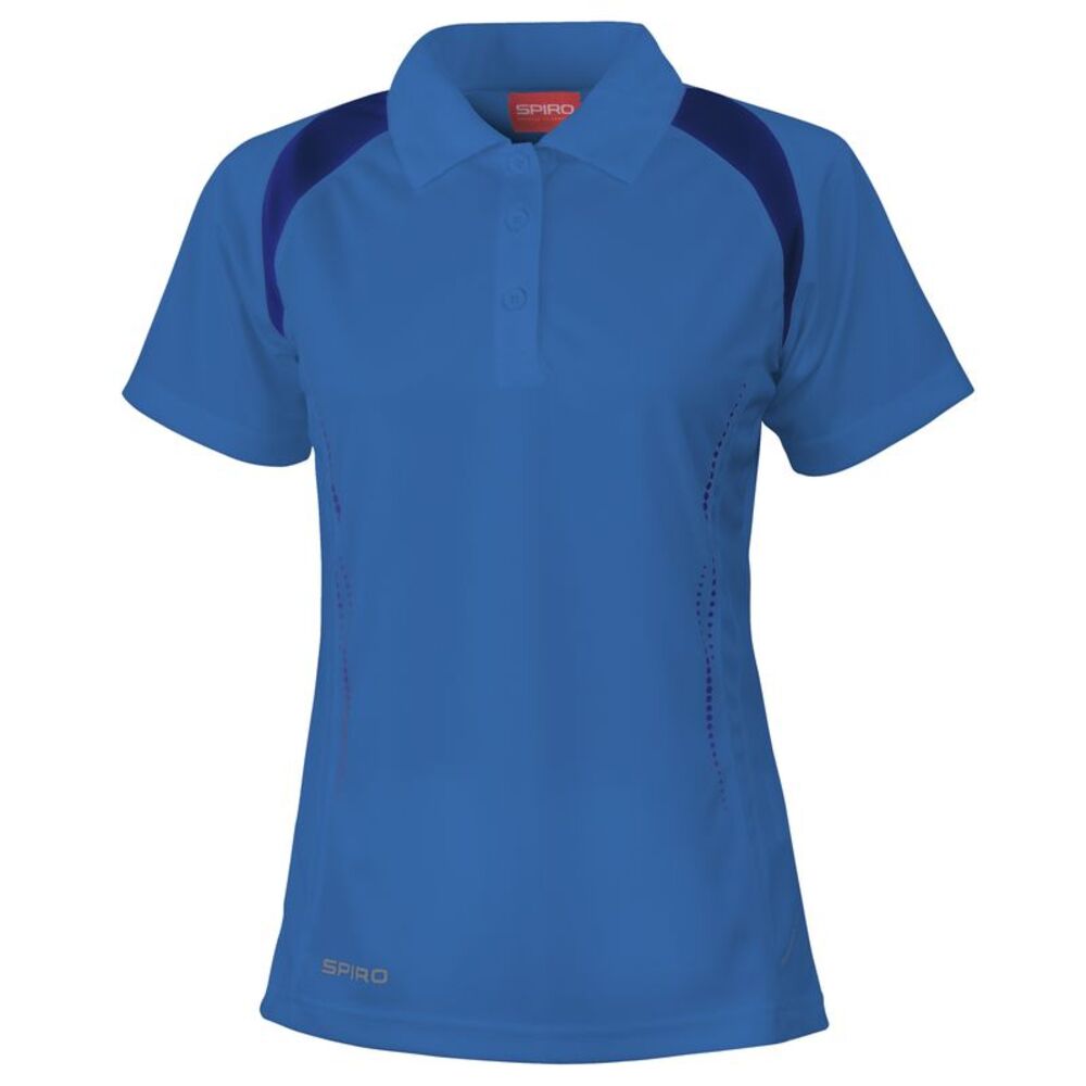 Spiro Womens/Ladies Sports Team Spirit Performance Polo Shirt / Royal/Navy